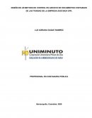 DISEÑO DE UN METODO DE CONTROL EN ARCHIVO DE DOCUMENTOS CONTABLES DE LAS TIENDAS DE LA EMPRESA ASOCIADA EPK