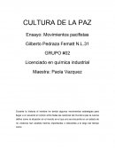 Ensayo cultura de la paz