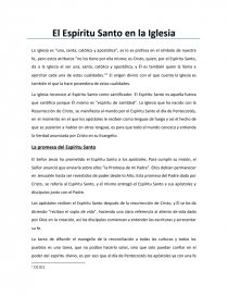 El Espíritu Santo en la Iglesia - Ensayos - José Angel B. Durán El Espíritu Santo en la Iglesia - Ensayos - José Angel B. Durán