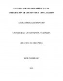 EL PENSAMIENTO ESTRATÉGICO. UNA INTEGRACIÓN DE LOS SENTIDOS CON LA RAZÓN