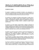 ANÁLISIS DE LOS ACUERDOS EMITIDOS POR EL CONSEJO DE LA JUDICATURA DE LA CIUDAD DE MÉXICO