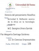 REALIZAR UNA REFLEXIÓN ACERCA DE LA ÉTICA EN LA TECNOLOGÍA MODERNA