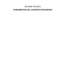 INFORME SOBRE EL CONCRETO REFORZADO