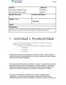 Actividad Productividad de una empresa. Caso AT&T de Mexico