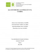 ESTUDIO DE LAS ONDAS EN UNA CUERDA