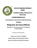 Asignatura: Herramientas para la Calidad y Productividad