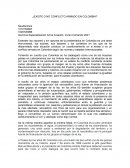 ¿Existe o no conflicto armado en Colombia?