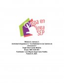 Actividad Integradora 5: “Confiabilidad en las fuentes de información”