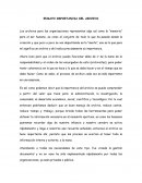 IMPORTANCIA DEL ARCHIVO