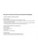 Guía para el desarrollo del Proyecto de Planeación Estratégica