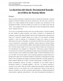 Ensayo la doctrina de Shock