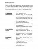 Planificación dle tiempo