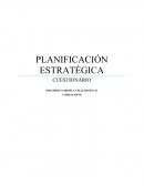 PLANIFICACIÓN ESTRATÉGICA. CUESTIONARIO