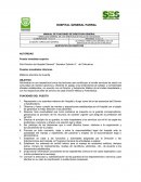 MANUAL DE FUNCIONES DE DIRECCION GENERAL DE LOS SERVICIOS DE SALUD DE CHIHUAHUA