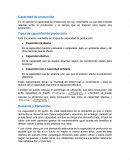 Capacidad de Producción