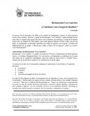 Antecedentes de Restaurante “Los Laureles”