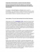 Compromisos internacionales en materia de derechos humanos