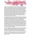 Por qué leer a los clásicos