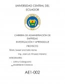 PROYECTO TEMA: Sweet and Safe Home