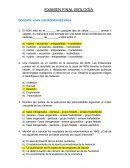 EXAMEN DE BIOLOGIA UNMSM