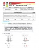 Adición y Sustracción de números Decimales