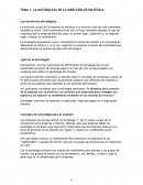 Las decisiones estratégicas