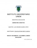 DOCUMENTAL “UN CRIMEN LLAMADO EDUCACIÓN”