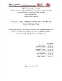 PROGRAMA NACIONAL DE FORMACIÓN EN AGROALIMENTACIÓN. Página 1