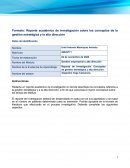 Reporte de investigación. Conceptos de gestión estratégica y alta dirección