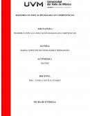 INTRODUCCIÓN A LA EDUCACIÓN BASADA EN COMPTENCIAS