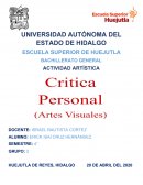 Critica personal artes visuales