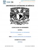 GESTION EMPRESARIAL EN ENFERMERIA UNIDAD 1