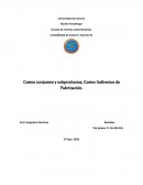 Costos conjuntos y subproductos, Costos Indirectos de Fabricación