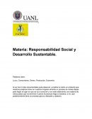 Responsabilidad Social y Desarrollo Sustentable
