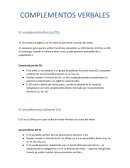 COMPLEMENTOS VERBALES