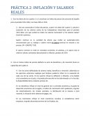 INFLACIÓN Y SALARIOS REALES España