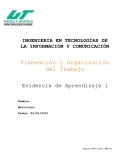 Planeación y Organización del Trabajo. Evidencia de Aprendizaje 1