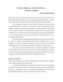 Ensayo sobre la violencia sexual