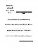 ANÀLISIS DE LOS ARTÌCULOS 18 Y 21 DE LA CONSTITUCIÒN POLÌTICA DE LOS ESTADOS UNIDOS MEXICANOS