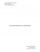 Uso de Aparatos Electrónicos en el Ámbito Educativo