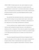 APORTE TEÓRICO. Principales proposiciones, ideas o aportes entregados por los autores