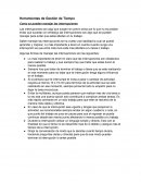 Herramientas de Gestion del Tiempo