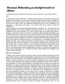 Recursos Naturales y su desinformación en México