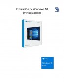 Instalación de Windows 10