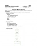 Diseño de algoritmo-Ejercicios