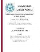 FILOSOFÍA DE LA EDUCACIÓN