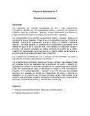 Práctica de laboratorio No. 7 Preparación de soluciones