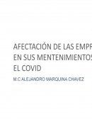 IMPACTO DEL COVID-19 EN EL MANTENIMIENTO DE LAS EMPRESAS