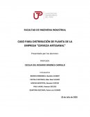 CASO PARA DISTRIBUCIÓN DE PLANTA DE LA EMPRESA “CERVEZA ARTESANAL”