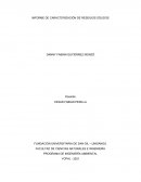 Caracterización residuos solidos